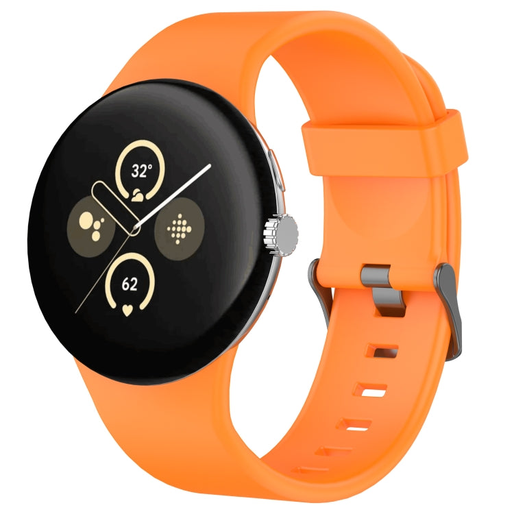 Bracelet de montre en silicone uni pour Google Pixel Watch 4 / Watch 3 45 mm