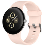 Bracelet de montre en silicone uni pour Google Pixel Watch 4 / Watch 3 45 mm