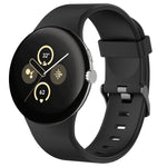 Bracelet de montre en silicone uni pour Google Pixel Watch 4 / Watch 3 45 mm