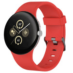 Bracelet de montre en silicone uni pour Google Pixel Watch 4 / Watch 3 45 mm