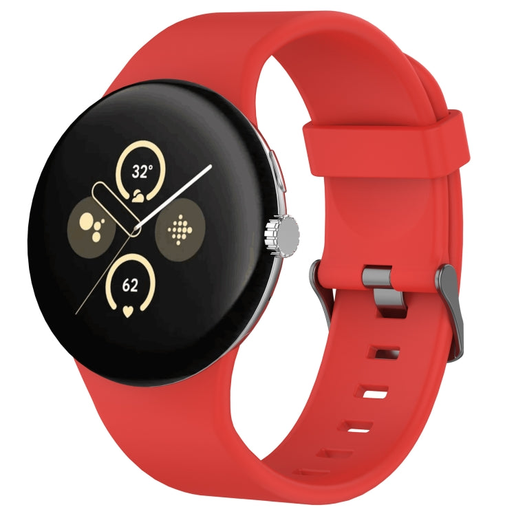 Bracelet de montre en silicone uni pour Google Pixel Watch 4 / Watch 3 45 mm