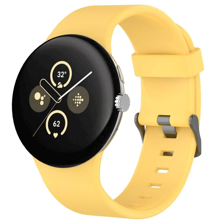 Bracelet de montre en silicone uni pour Google Pixel Watch 4 / Watch 3 45 mm
