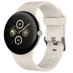 Bracelet de montre en silicone uni pour Google Pixel Watch 4 / Watch 3 45 mm