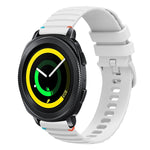 Bracelet de montre en silicone 20mm ondulé à points cousus, pour Samsung Galaxy Gear Sport, pour Samsung Galaxy Watch Active 2, pour Samsung Galaxy Watch3 41mm, pour Samsung Galaxy Watch Active