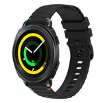 Bracelet de montre en silicone 20mm ondulé à points cousus, pour Samsung Galaxy Gear Sport, pour Samsung Galaxy Watch Active 2, pour Samsung Galaxy Watch3 41mm, pour Samsung Galaxy Watch Active