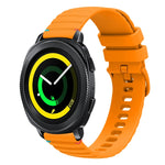 Bracelet de montre en silicone 20mm ondulé à points cousus, pour Samsung Galaxy Gear Sport, pour Samsung Galaxy Watch Active 2, pour Samsung Galaxy Watch3 41mm, pour Samsung Galaxy Watch Active