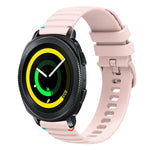 Bracelet de montre en silicone 20mm ondulé à points cousus, pour Samsung Galaxy Gear Sport, pour Samsung Galaxy Watch Active 2, pour Samsung Galaxy Watch3 41mm, pour Samsung Galaxy Watch Active