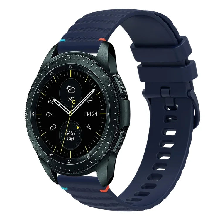 Bracelet de montre en silicone à pois ondulés, 20 mm, pour Samsung Galaxy Watch 42 mm, pour Samsung Gear S2 Classic