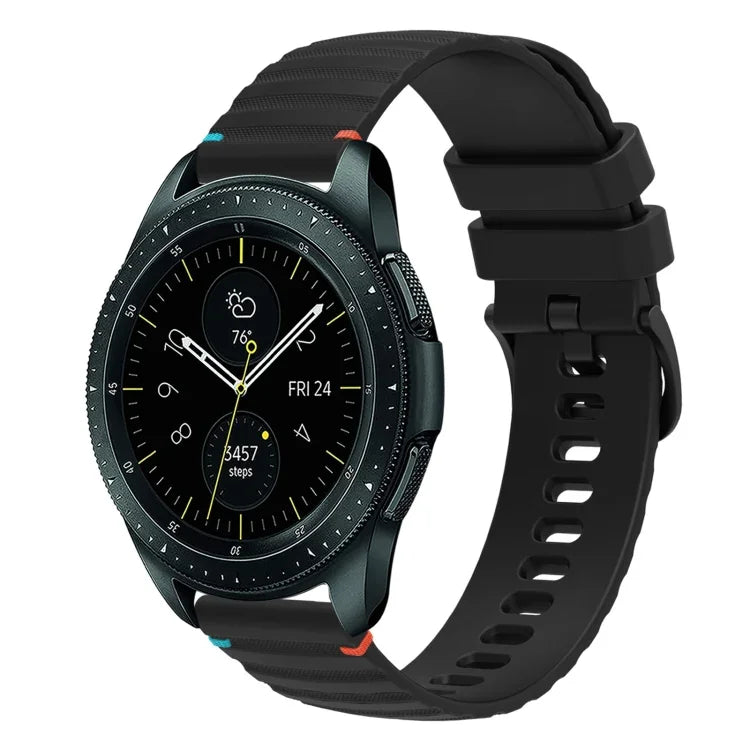 Bracelet de montre en silicone à pois ondulés, 20 mm, pour Samsung Galaxy Watch 42 mm, pour Samsung Gear S2 Classic