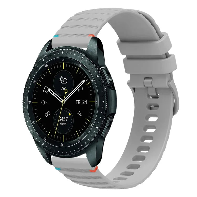 Bracelet de montre en silicone à pois ondulés, 20 mm, pour Samsung Galaxy Watch 42 mm, pour Samsung Gear S2 Classic