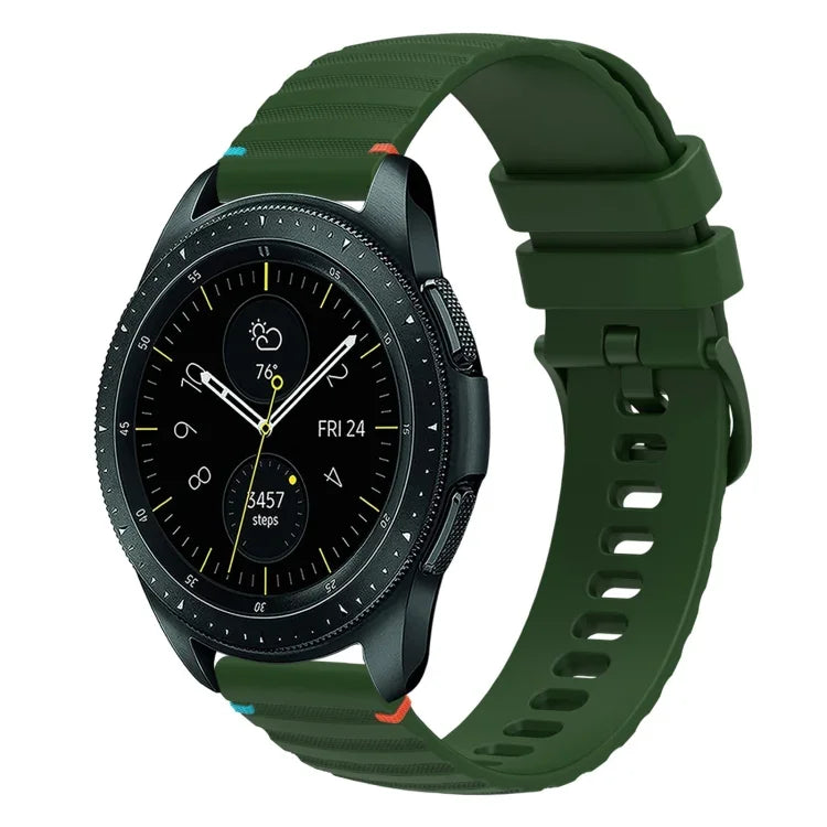 Bracelet de montre en silicone à pois ondulés, 20 mm, pour Samsung Galaxy Watch 42 mm, pour Samsung Gear S2 Classic