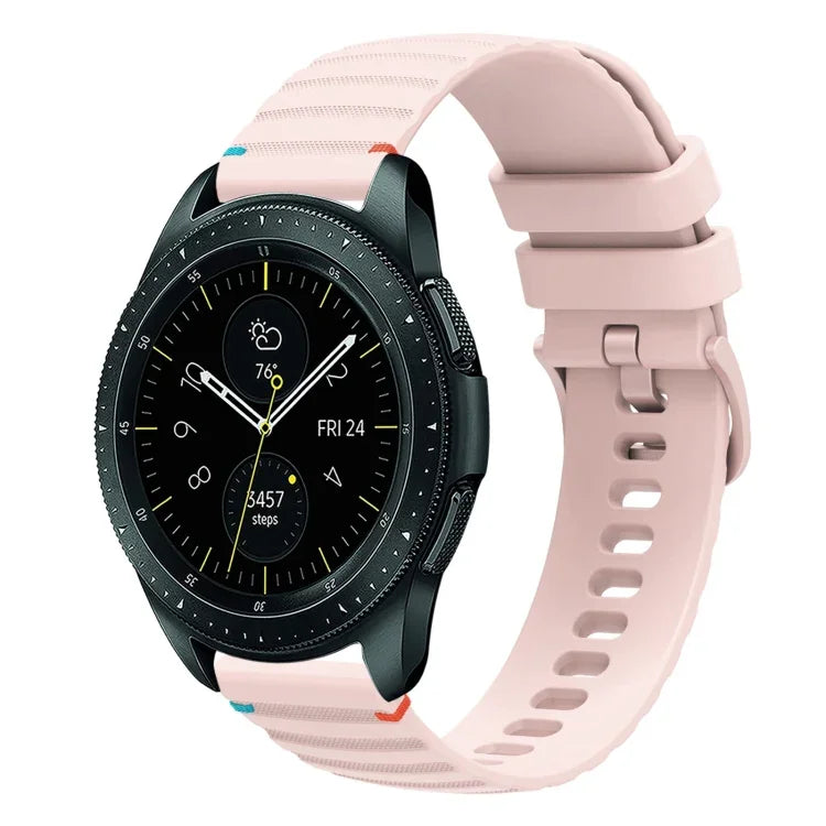 Bracelet de montre en silicone à pois ondulés, 20 mm, pour Samsung Galaxy Watch 42 mm, pour Samsung Gear S2 Classic