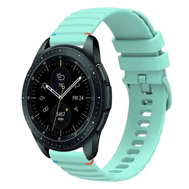 Bracelet de montre en silicone à pois ondulés, 20 mm, pour Samsung Galaxy Watch 42 mm, pour Samsung Gear S2 Classic