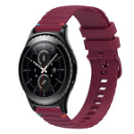 Bracelet de montre en silicone à pois ondulés, 20 mm, pour Samsung Galaxy Watch 42 mm, pour Samsung Gear S2 Classic