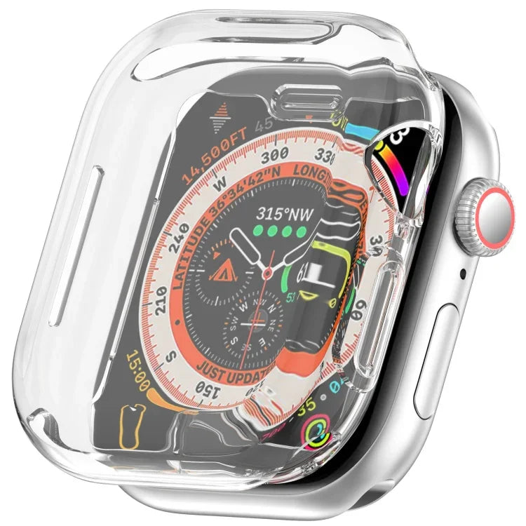 Boîtier de montre en TPU plaqué, compatible avec Apple Watch Series 11/10 46 mm et Apple Watch Series 11/10 42 mm.
