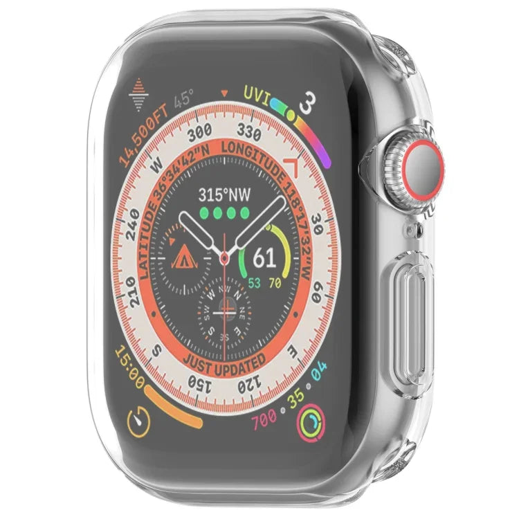 Boîtier de montre en TPU plaqué, compatible avec Apple Watch Series 11/10 46 mm et Apple Watch Series 11/10 42 mm.