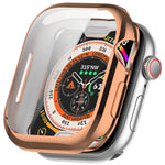 Boîtier de montre en TPU plaqué, compatible avec Apple Watch Series 11/10 46 mm et Apple Watch Series 11/10 42 mm.