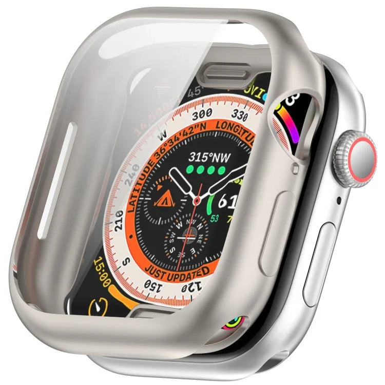 Boîtier de montre en TPU plaqué, compatible avec Apple Watch Series 11/10 46 mm et Apple Watch Series 11/10 42 mm.