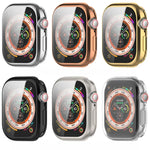 Boîtier de montre en TPU plaqué, compatible avec Apple Watch Series 11/10 46 mm et Apple Watch Series 11/10 42 mm.