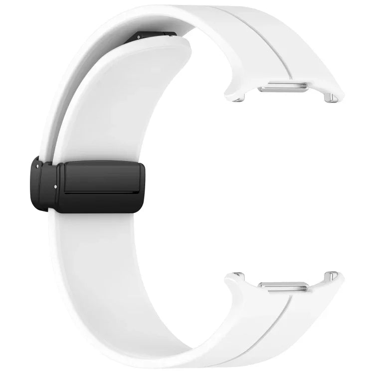 Bracelet de montre en silicone pliable à boucle magnétique style rainuré pour Samsung Galaxy Watch Ultra 47 mm