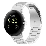 Bracelet de Montre en Métal Acier Inoxydable Trois Billes, Pour Google Pixel Watch 4 / Watch 3 45mm, Pour Google Pixel Watch 4 / 3 / 2 / 1 41mm