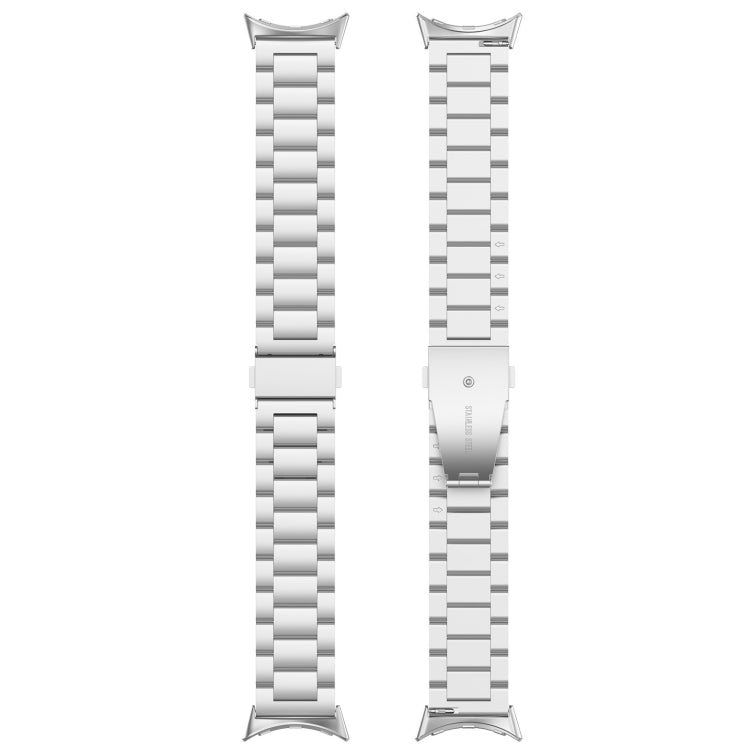 Bracelet de Montre en Métal Acier Inoxydable Trois Billes, Pour Google Pixel Watch 4 / Watch 3 45mm, Pour Google Pixel Watch 4 / 3 / 2 / 1 41mm