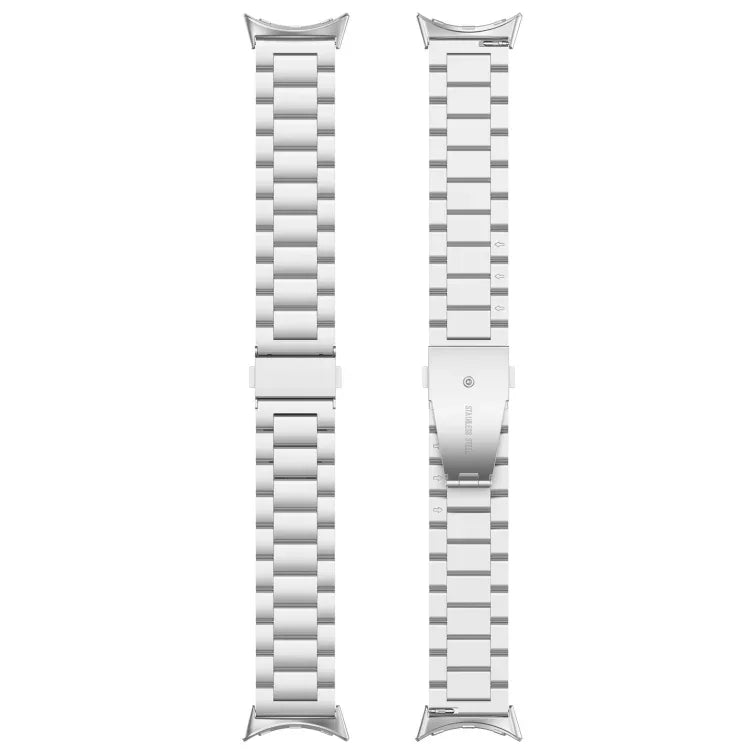 Bracelet de Montre en Métal Acier Inoxydable Trois Billes, Pour Google Pixel Watch 4 / Watch 3 45mm, Pour Google Pixel Watch 4 / 3 / 2 / 1 41mm
