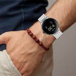 Bracelet de Montre en Métal Acier Inoxydable Trois Billes, Pour Google Pixel Watch 4 / Watch 3 45mm, Pour Google Pixel Watch 4 / 3 / 2 / 1 41mm