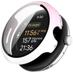 PC + Tempered Film Integrated Watch Protective Case, For Google Pixel Watch 3 45mm, For Google Pixel Watch 3 41mm