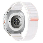 Bracelet de montre en nylon à motif vagues pour Samsung Galaxy Watch Ultra 47 mm / Ultra 2025, fermeture auto-agrippante.