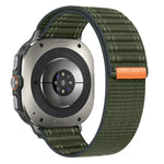 Bracelet de montre en nylon à motif vagues pour Samsung Galaxy Watch Ultra 47 mm / Ultra 2025, fermeture auto-agrippante.