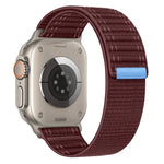 Sea Wave Nylon Hook and Loop Fastener Watch Band, For Apple Watch SE 2023 44mm, For Apple Watch SE 2023 40mm, For Apple Watch Ultra 2 49mm, For Apple Watch Series 9 45mm, For Apple Watch Series 9 41mm, For Apple Watch Ultra 49mm                        ...