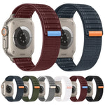 Sea Wave Nylon Hook and Loop Fastener Watch Band, For Apple Watch Series 4 44mm, For Apple Watch Series 4 40mm, For Apple Watch Series 3 38mm, For Apple Watch Series 3 42mm