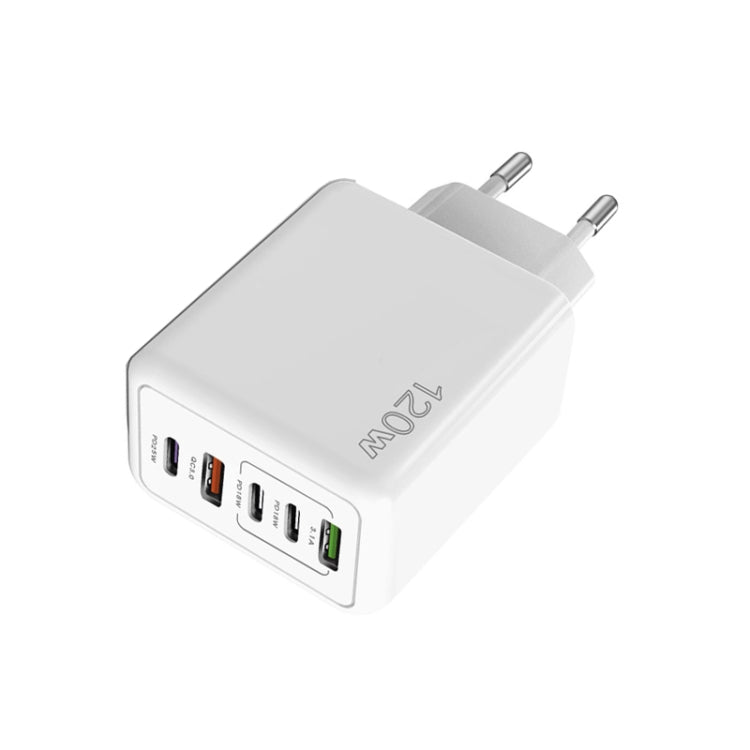 Chargeur multiport 120W 3 PD Type-C double USB pour téléphones mobiles, prise EU, prise EU
