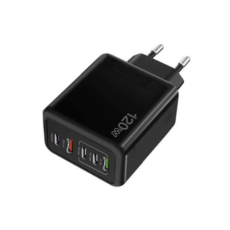 Chargeur multiport 120W 3 PD Type-C double USB pour téléphones mobiles, prise EU, prise EU