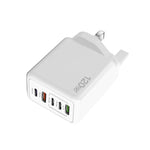 Chargeur multiport 120W 3 PD Type-C double USB pour téléphones mobiles, prise UK, prise UK