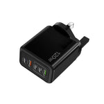 Chargeur multiport 120W 3 PD Type-C double USB pour téléphones mobiles, prise UK, prise UK