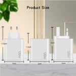 Chargeur multiport 120W 3 PD Type-C double USB pour téléphones mobiles, prise UK, prise UK
