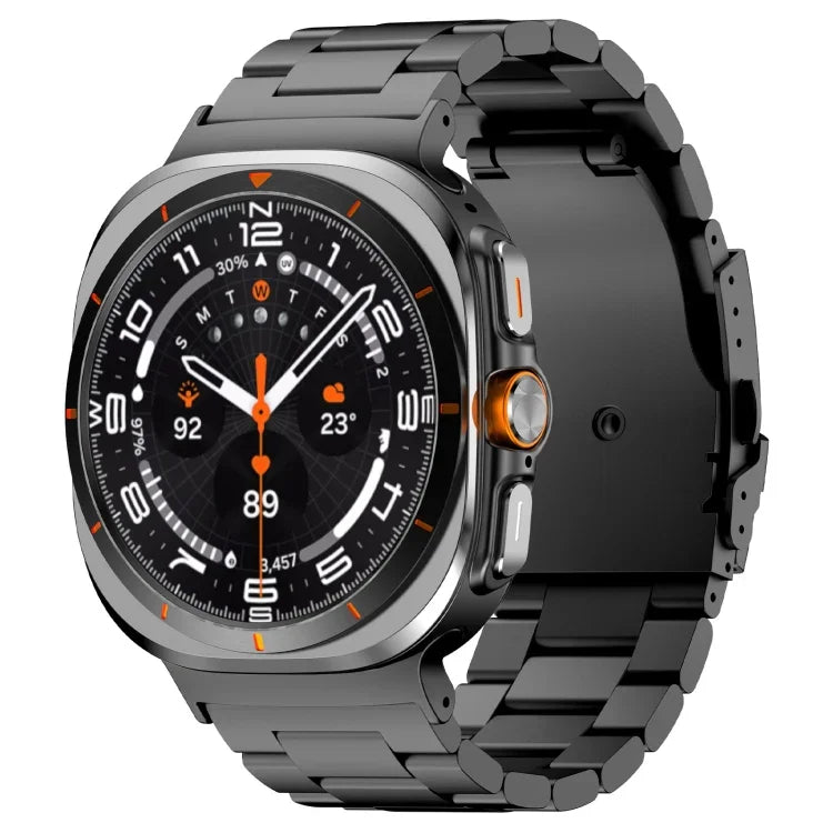 Bracelet de montre en alliage de titane à trois billes pour Samsung Galaxy Watch Ultra 47 mm