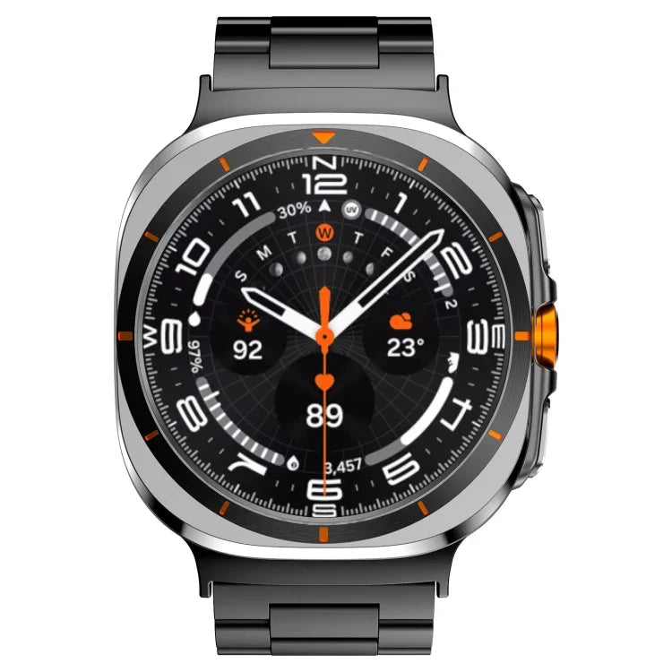 Bracelet de montre en alliage de titane à trois billes pour Samsung Galaxy Watch Ultra 47 mm