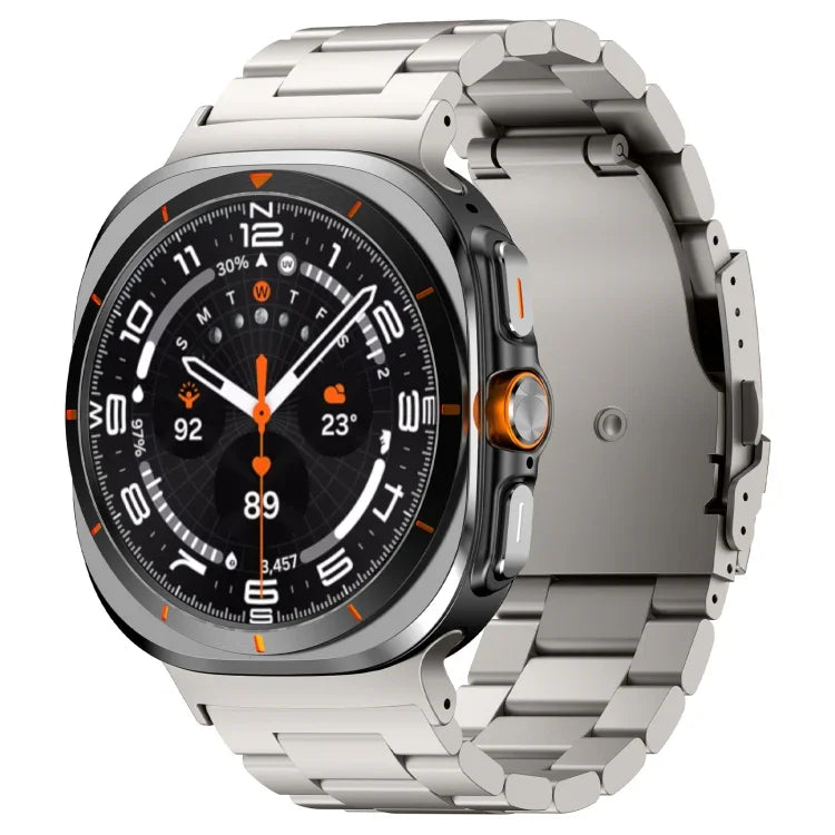 Bracelet de montre en alliage de titane à trois billes pour Samsung Galaxy Watch Ultra 47 mm