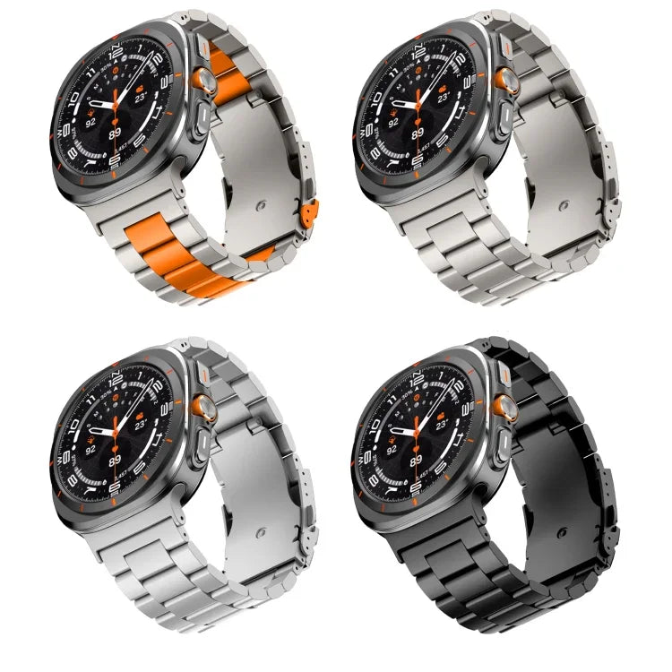 Bracelet de montre en alliage de titane à trois billes pour Samsung Galaxy Watch Ultra 47 mm