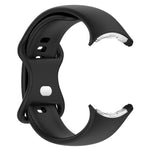 Bracelet de montre en silicone avec boucle papillon de couleur unie, Taille : S, Pour Google Pixel Watch 4 / Watch 3 45 mm