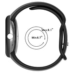 Bracelet de montre en silicone avec boucle papillon de couleur unie, Taille : S, Pour Google Pixel Watch 4 / Watch 3 45 mm