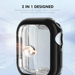 Étui souple en TPU électroplaqué ENKAY Hat-Prince avec film protecteur d'écran, pour Apple Watch Series 11/10 46 mm et 42 mm.
