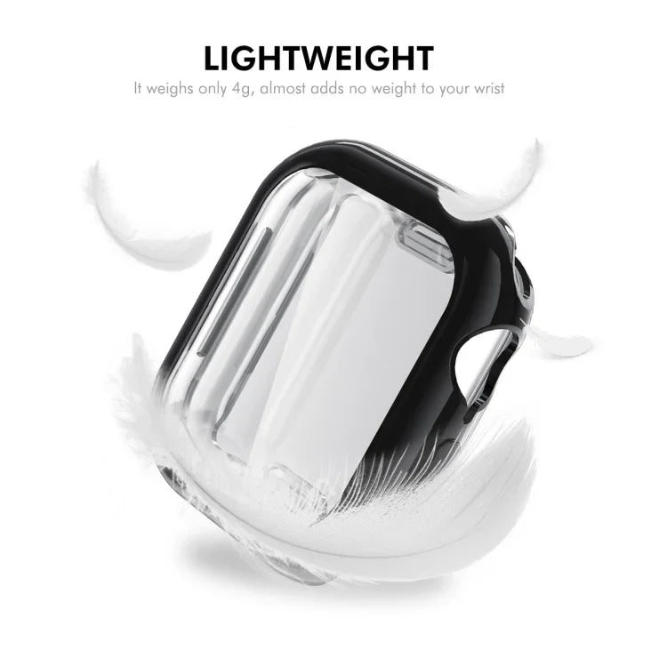 Étui souple en TPU électroplaqué ENKAY Hat-Prince avec film protecteur d'écran, pour Apple Watch Series 11/10 46 mm et 42 mm.
