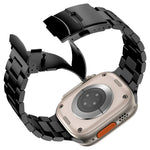 Bracelet de montre à trois perles en alliage de titane, compatible avec Apple Watch Series 7 41 mm, Apple Watch Series 7 45 mm, Apple Watch Series 6 40 mm, Apple Watch Series 6 44 mm, Apple Watch Series 5 44 mm, Apple Watch Series 5 40 mm…