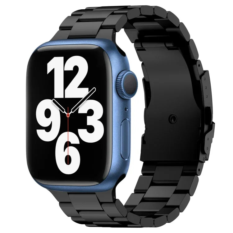 Bracelet de montre à trois perles en alliage de titane, compatible avec Apple Watch Series 7 41 mm, Apple Watch Series 7 45 mm, Apple Watch Series 6 40 mm, Apple Watch Series 6 44 mm, Apple Watch Series 5 44 mm, Apple Watch Series 5 40 mm…
