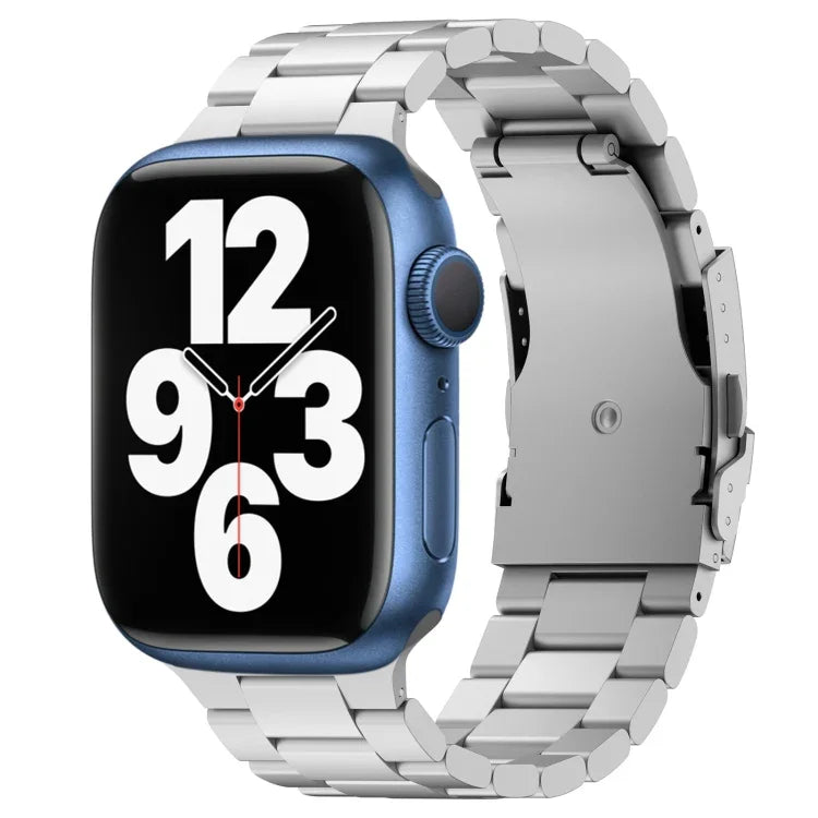 Bracelet de montre à trois perles en alliage de titane, compatible avec Apple Watch Series 7 41 mm, Apple Watch Series 7 45 mm, Apple Watch Series 6 40 mm, Apple Watch Series 6 44 mm, Apple Watch Series 5 44 mm, Apple Watch Series 5 40 mm…