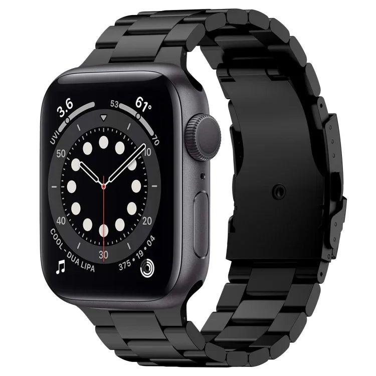 Bracelet de montre à trois perles en alliage de titane, compatible avec Apple Watch Series 7 41 mm, Apple Watch Series 7 45 mm, Apple Watch Series 6 40 mm, Apple Watch Series 6 44 mm, Apple Watch Series 5 44 mm, Apple Watch Series 5 40 mm…